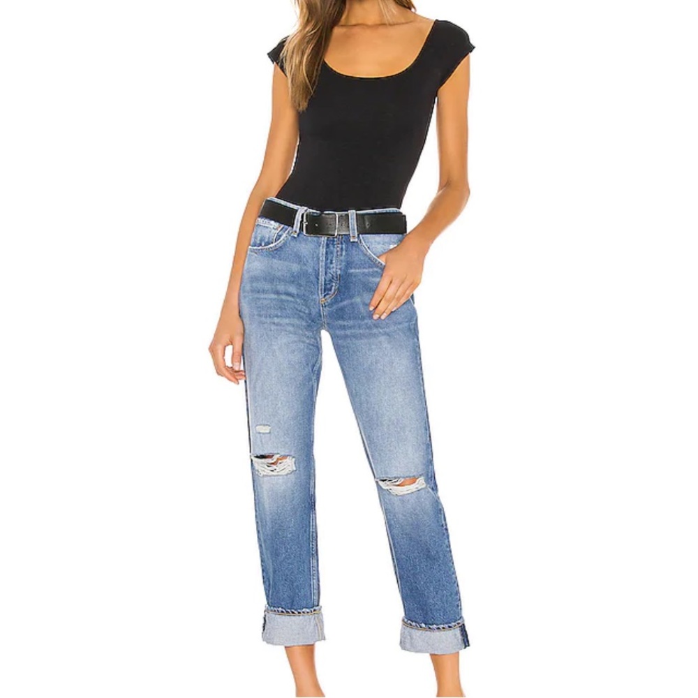 NWT Rag & Bone Rosa Mid - Rise Boyfriend Jean in Bristol 23